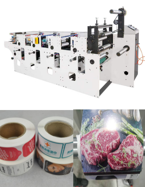 A máquina de impressão de alta velocidade UV 210mm de Flexo para Rolls de papel 1/6 4 de cores deslocou o arroz não tecido 0 da impressora do papel de embalagem do flexo