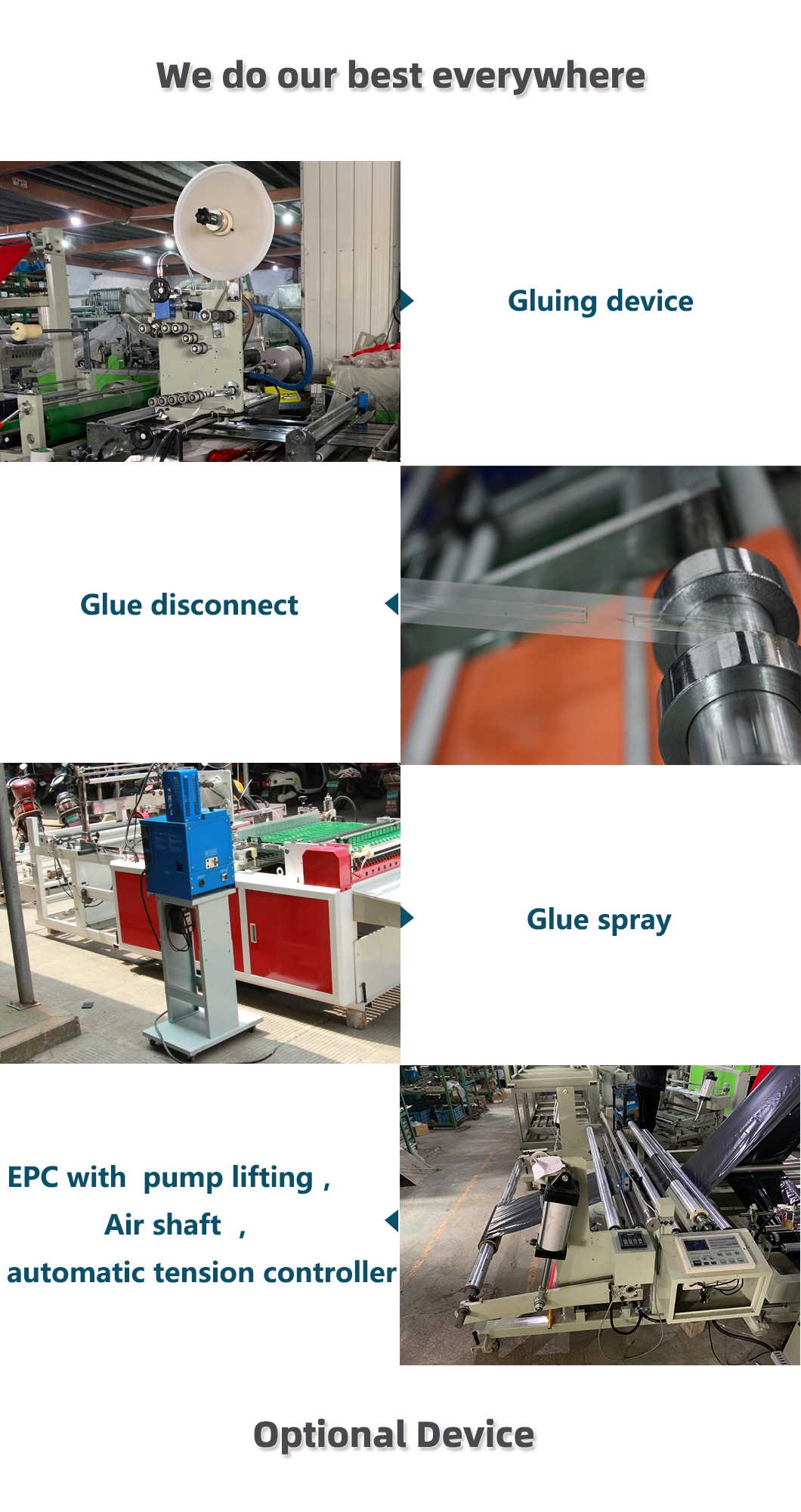 Correio Multifunction automático Bag Making Machine do PE com desconexão da colagem