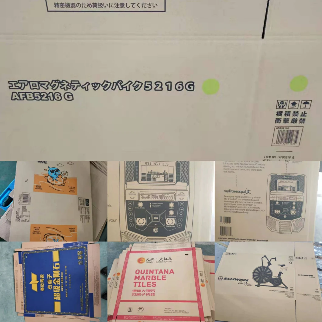 Caixa de papel Flexographic de alta qualidade de Flexo Flexography de transferência do vácuo da vanguarda de 5 cores que imprime entalhando a máquina de fatura de caixa cortando