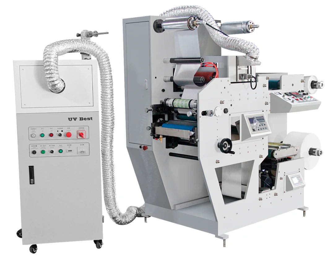 Máquina de impressão flexográfica de etiqueta de etiqueta Haijing 1 cor rolo de papel 50 HZ 0