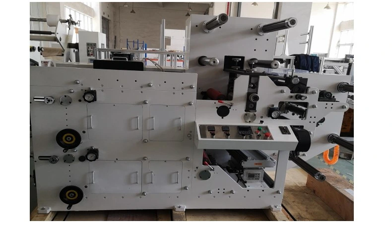 Máquina de impressão flexográfica de etiqueta de etiqueta Haijing 1 cor rolo de papel 50 HZ 10