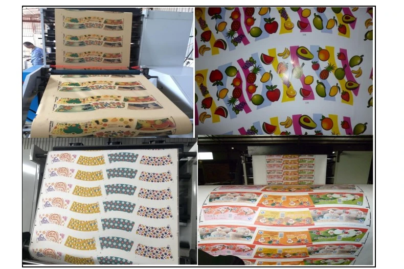 Máquina de impressão flexográfica de etiqueta de etiqueta Haijing 1 cor rolo de papel 50 HZ 9