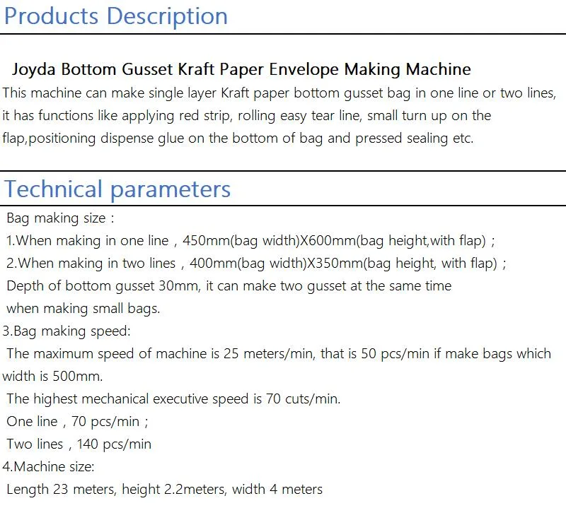 Máquina de saco de papelão ondulado de dupla camada envelope favo de mel para saco de papel Kraft 4