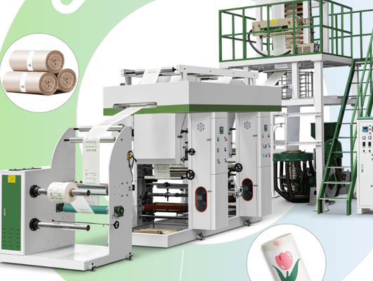 PLC com sistema de controle de tela sensível ao toque Máquina de extrusão de filme Agricultura Aplicação Diâmetro do parafuso 55mm 2 ou 65mm 2mm