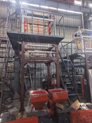 Sistema de controlo de ecrã táctil PLC Equipamento de extrusão de película de polietileno com cabeça de matriz de 80-180 mm