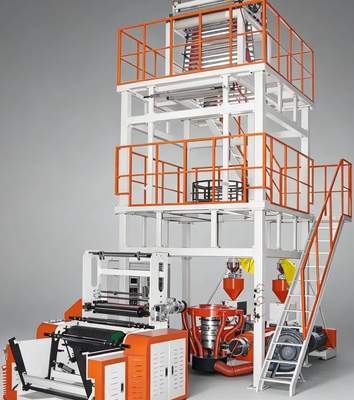 Máquina de extrusão de filme de plástico SIEMENS Motor, com capacidade de extrusão de 100 a 500 kg por hora, concebida para produção de filme