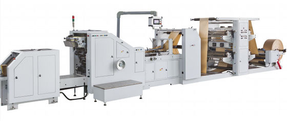 Rolo de HJ-200+LST-4700/4700R que alimenta Flexo que imprime o quadrado saco de papel inferior que faz Machine#200pcs/Min Paper Carry Bag