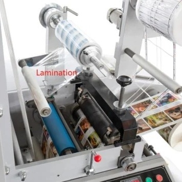 Máquina de impressão de alta velocidade de Flexo da etiqueta, rolo de Anilox, secador do IR, máquina de impressão 380V da etiqueta de 220V Flexo com verniz UV