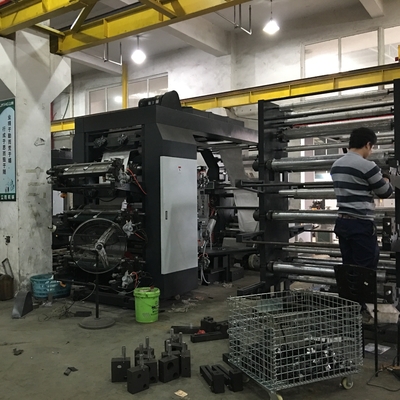 8 da cor plástica da máquina de impressão 6 de Flexo da cor cilindro central
