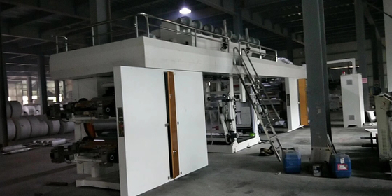 A mini máquina de impressão 15kw da etiqueta do CI Flexo 6 colore o cilindro central