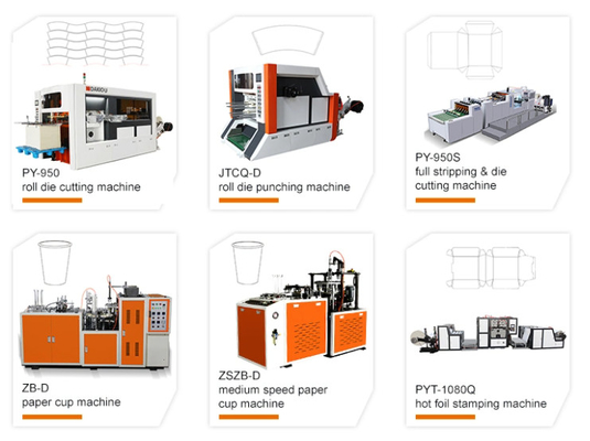 70-100PCS/Min Speed Paper Cup Machine com certificado do Ce