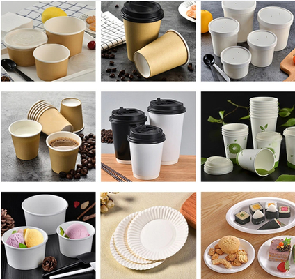 70-100PCS/Min Speed Paper Cup Machine com certificado do Ce