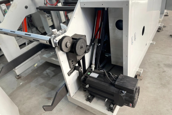 Máquina de impressão flexográfica de etiqueta de papel em rolo de 1 cor, secador de infravermelho e solvente de tinta