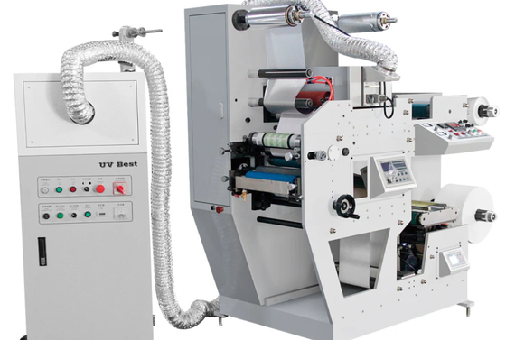 Máquina de impressão flexográfica de etiqueta de etiqueta Haijing 1 cor rolo de papel 50 HZ