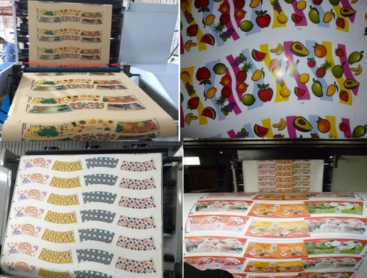 Máquina de impressão flexográfica de etiqueta de etiqueta Haijing 1 cor rolo de papel 50 HZ