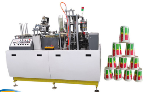 Máquina de copo de papel Haijing 3 onças -12 onças exportada para os EUA, Reino Unido, França