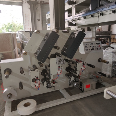 A máquina de impressão de alta velocidade de Flexo para a eficiência máxima, imprimindo a cor é whitle, fita, papel de embalagem, tinta