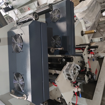 A máquina de impressão de alta velocidade de Flexo para a eficiência máxima, imprimindo a cor é whitle, fita, papel de embalagem, tinta