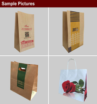 Equipamento de fabricação de sacos de papel Kraft com velocidade 60pcsmin, incluindo largura de rolo de papel 8601260mm projetado para produção de sacos duráveis