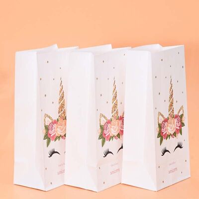 Máquina automática de fabricação de sacos de compras de papel com unidade de impressão flexográfica opcional Compatível com materiais de filme PE HDPE LDPE