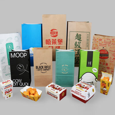 Máquina automática de fabricação de sacos de compras de papel com unidade de impressão flexográfica opcional Compatível com materiais de filme PE HDPE LDPE
