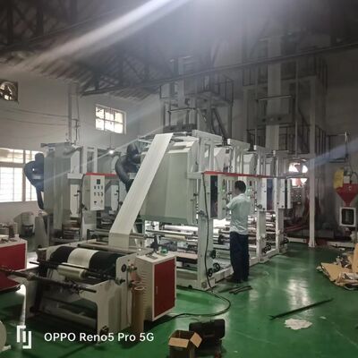 Diâmetro do parafuso 55mm 2 ou 65mm 2mm Máquina de extrusão de filme Potência total 11-21kw Capacidade de extrusão 100 a 500 kg h para extrusão de filme plástico