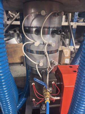 Sistema de controlo de ecrã táctil PLC Equipamento de extrusão de película de polietileno com cabeça de matriz de 80-180 mm