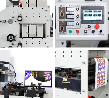 Impressão Flexo Web Estreita | 50m/min | 320mm Largura,4,8m*3,2m*2,8m Dimensões(l*w*h),5000kg Peso