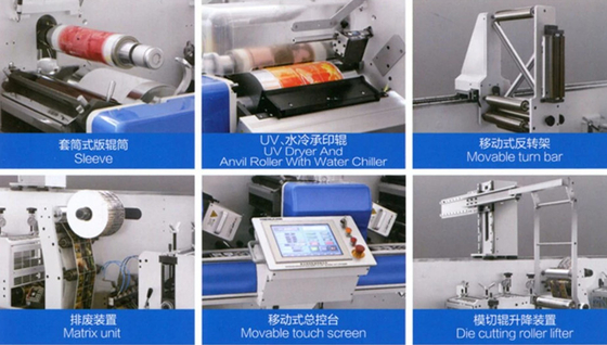 Máquina de impressão automática de Digitas Flexo para o papel 4 do PVC BOPP CPP saco de papel do copo de papel do polietileno de 6 cores