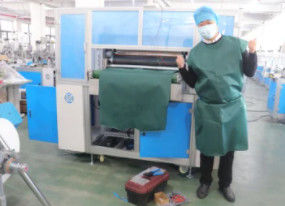 Vestido cirúrgico totalmente automático do PE que faz PCes do CPE 40-160 da máquina/minuto