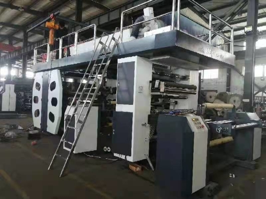 8 da cor plástica da máquina de impressão 6 de Flexo da cor cilindro central