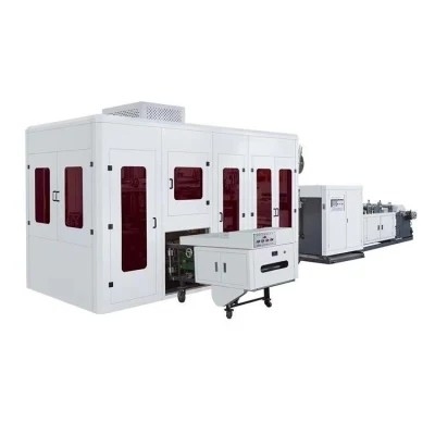 Saco não tecido totalmente automático do punho que faz o saco de pano da máquina 380V que faz a máquina