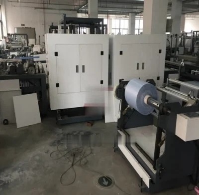 Saco não tecido totalmente automático do punho que faz o saco de pano da máquina 380V que faz a máquina