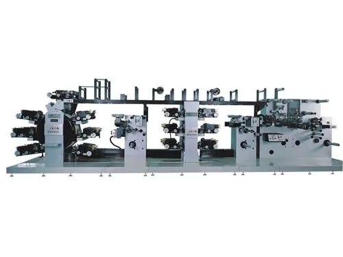 Máquina de impressão central de Flexo do cilindro da cor da economia 6 para o filme/copos/tecidos, máquina de impressão não tecida central de Flexo do cilindro