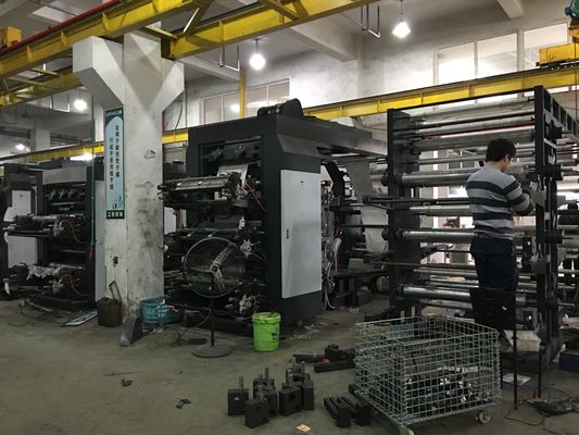 Impressora de alta velocidade de Flexo para o filme de papel, plástico, impressora não tecida da largura de impressão 600-2000mm de Fabric# 8-Color Flexo