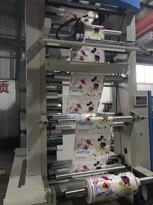 De Flexo de impressão Ci de alta velocidade da cor da máquina 4000kg 6 para o filme