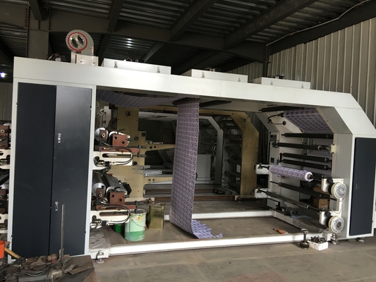 De Flexo de impressão Ci de alta velocidade da cor da máquina 4000kg 6 para o filme