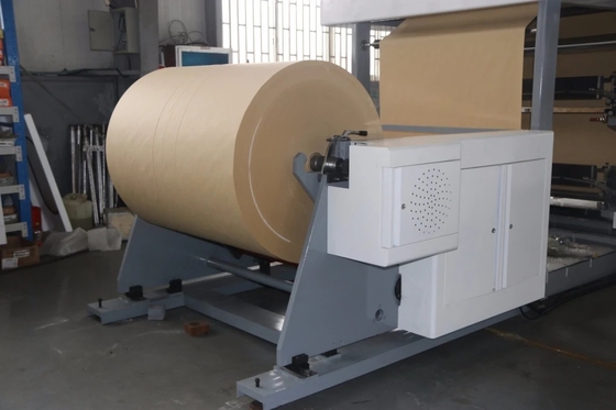 Máquina inferior 50HZ do saco de papel do quadrado de 4 cores, saco de papel do cimento que faz a máquina