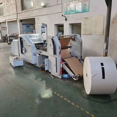 Rolo de HJ-200+LST-4700/4700R que alimenta Flexo que imprime o quadrado saco de papel inferior que faz Machine#200pcs/Min Paper Carry Bag