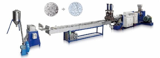 A máquina da extrusora do filme do PE desperdiça a tubulação PP do PVC ensaca a máquina de reciclagem plástica da garrafa do ANIMAL DE ESTIMAÇÃO