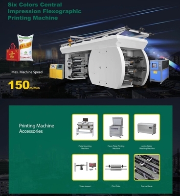 Máquina imprimindo de alta velocidade de 4-Color Flexo para Bags#Roll de papel às cores de papel da máquina de impressão 60m/Min de Flexo do rolo 4