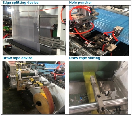 Saco de alta velocidade do HDPE do LDPE que faz a máquina com o saco de lixo plástico de Motor#Biodegradable do inversor que faz a máquina 380V 220V