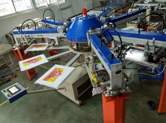 Impressora automática de capacidade elevada da tela do t-shirt SPG-156/10, máquina de impressão 1400mm da tela da camisa de 1200mm 1600mm T