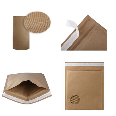 Saco de papel amigável de Eco Kraft que faz o correio acolchoado máquina Delivery Envelope Honeycomb