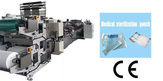 Saco de papel médico descartável do malote que faz a autoclave da máquina autoadesiva