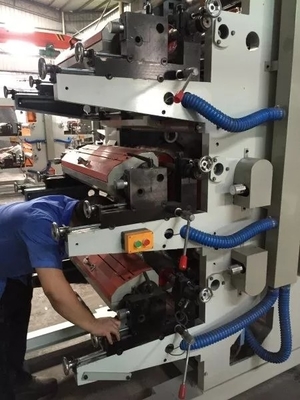 Embalagem plástica do saco de papel da máquina de impressão de Flexo da carne da tampa de quatro cores