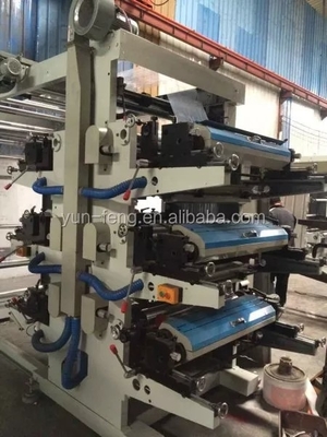 Embalagem plástica do saco de papel da máquina de impressão de Flexo da carne da tampa de quatro cores